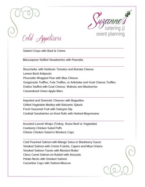 Suzannes-Catering-Cold-Appetizer-Menu-Page-1